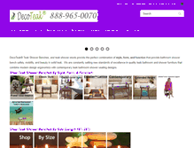 Tablet Screenshot of decoteak.com